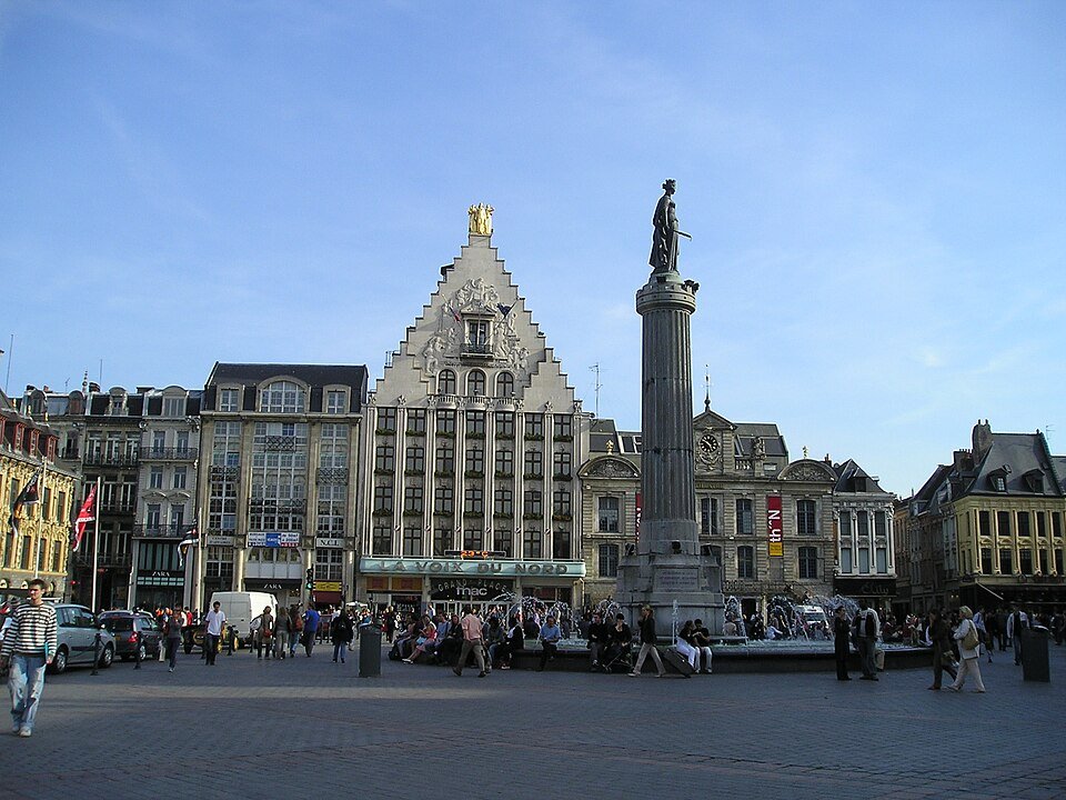 La Grand-Place de Lille et la colonne de la Déesse