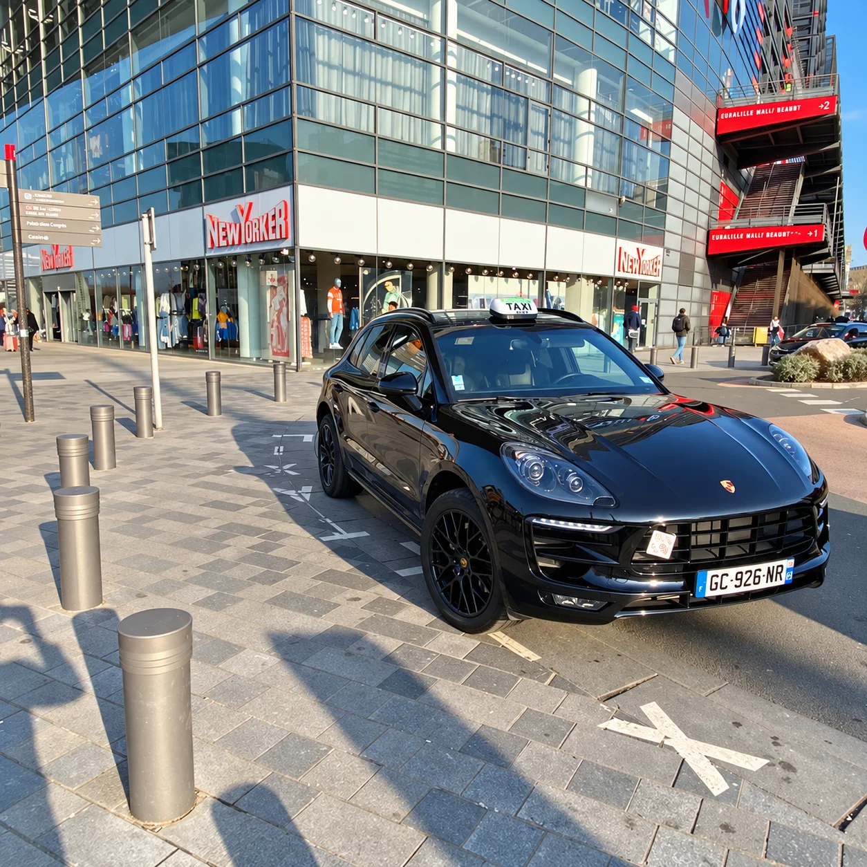 Taxi Rapid’taxi Lille dans le quartier d’Euralille